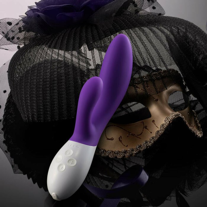 LELO INA 2 PURPLE Rabbit Vibrator DELUXE - detaliu finisaj