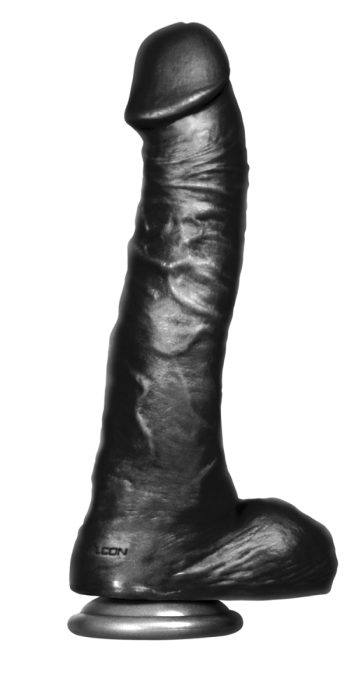 Dildo XXL, Negru Twizted, Falcon - detaliu design