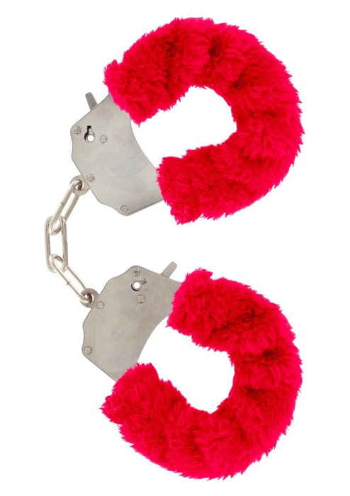 Catuse Plus ToyJoy "Furry Fun Cuffs" Rosu