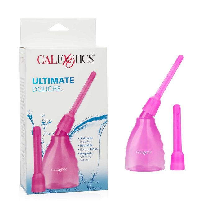 Irigator Intim Calexotics "Ultimate Douche" 160 ml - Roz - vedere frontala