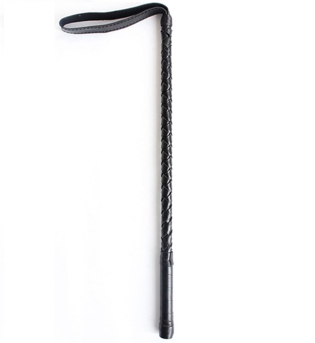 Cravasa Toyz4Love "Fetish Art Ribbon Horse Whip" Negru - vedere spate