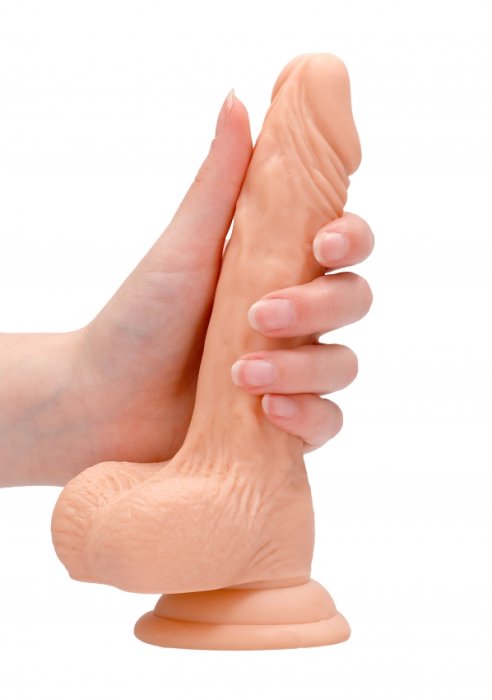 Strapon femei cu chilot, Dildo Natural Realistic, Real Rock, 19 cm x 3,5 cm - vedere de ansamblu