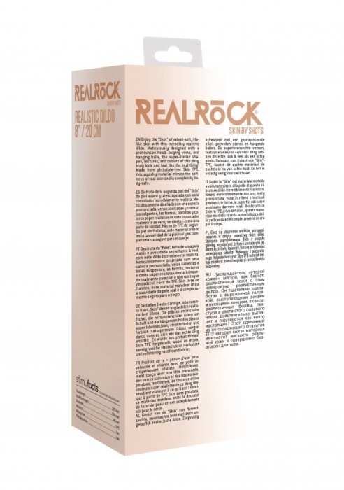 Strapon femei cu chilot, Dildo Natural Realistic, Real Rock, 20 cm x 4,2 cm - vedere 11