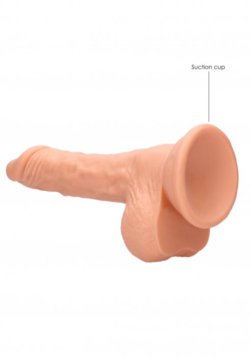 Strapon femei cu chilot, Dildo Natural Realistic, Real Rock, 19 cm x 3,5 cm - vedere spate