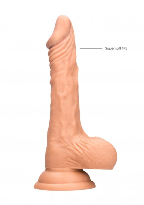 Strapon femei cu chilot, Dildo Natural Realistic, Real Rock, 19 cm x 3,5 cm - accesorii incluse