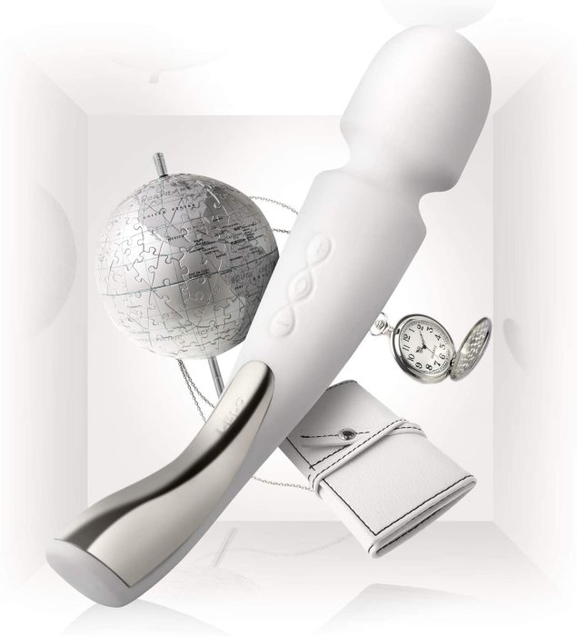 LELO Smart Wand Mediu Alb Massager - detaliu design