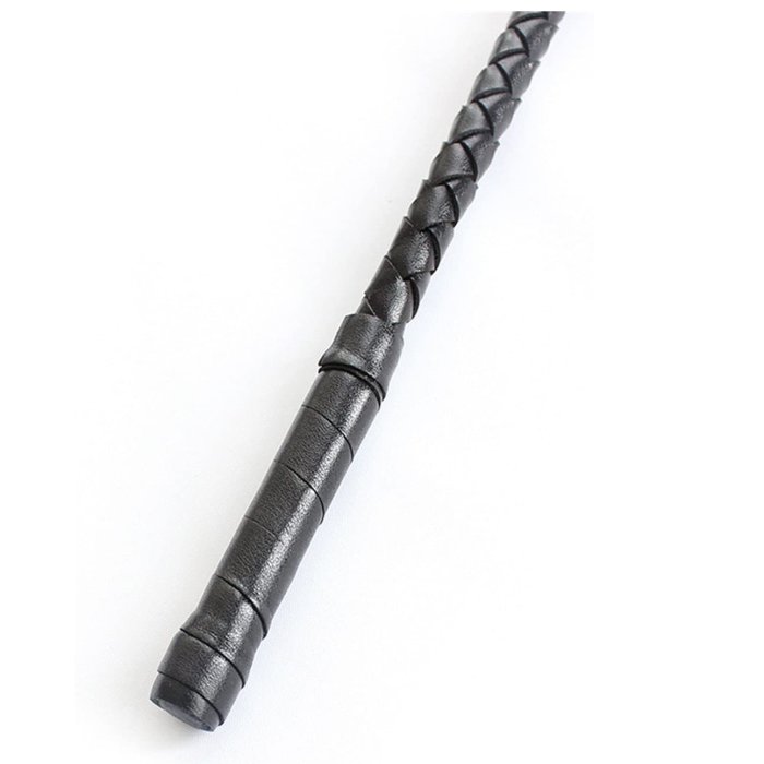 Cravasa Toyz4Love "Fetish Art Ribbon Horse Whip" Negru - detaliu finisaj