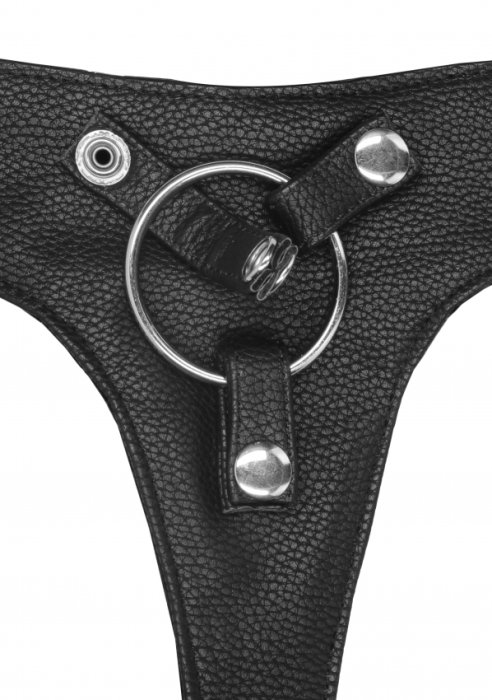 Chilot Strap On Femei, Harness Deluxe, Real Rock - detaliu finisaj