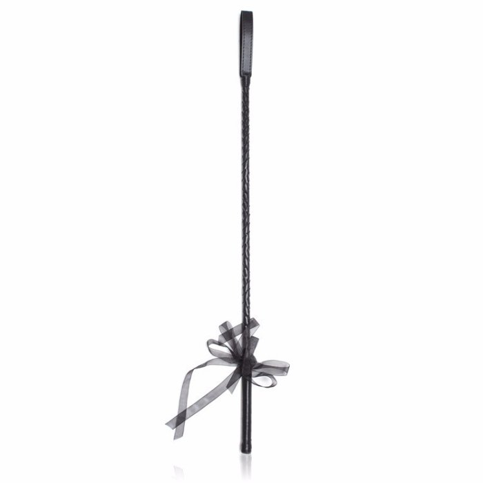 Cravasa Toyz4Love "Fetish Art Ribbon Horse Whip" Negru - dimensiuni complete