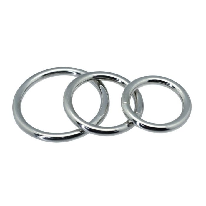 Inele Penis din Metal, Set 3 buc - culoare si material