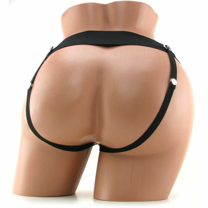 10 Inch Hollow Strap-On Vibe Chocolate - detaliu finisaj