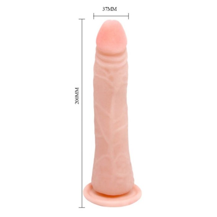 Dildo Realistic Lybaile "Barbara" 20 cm - Natural - accesorii incluse