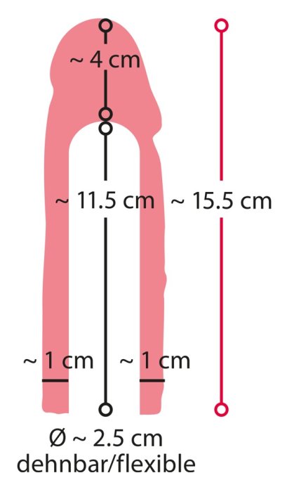 Prelungitor Penis Nature Skin »Extension Sleeve« 15,5 cm - Natural