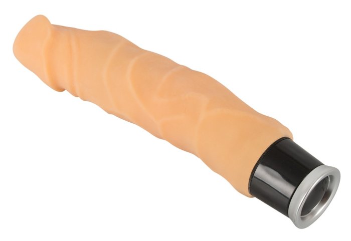 Vibrator "Big Vibe" Nature Skin, 23 cm - dimensiuni complete