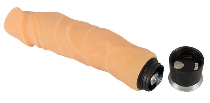 Vibrator "Big Vibe" Nature Skin, 23 cm - vedere spate