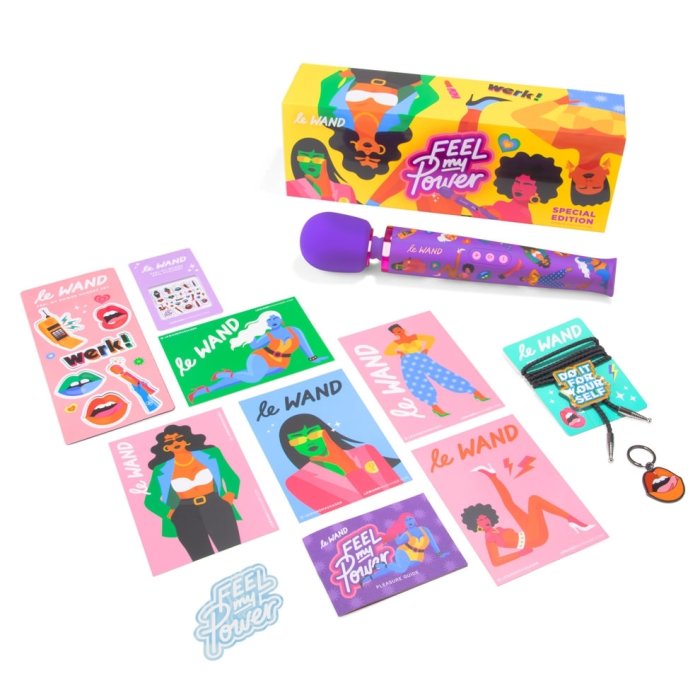 Aparat de Masaj Le Wand »Feel My Power Jade« Special Edition - Violet