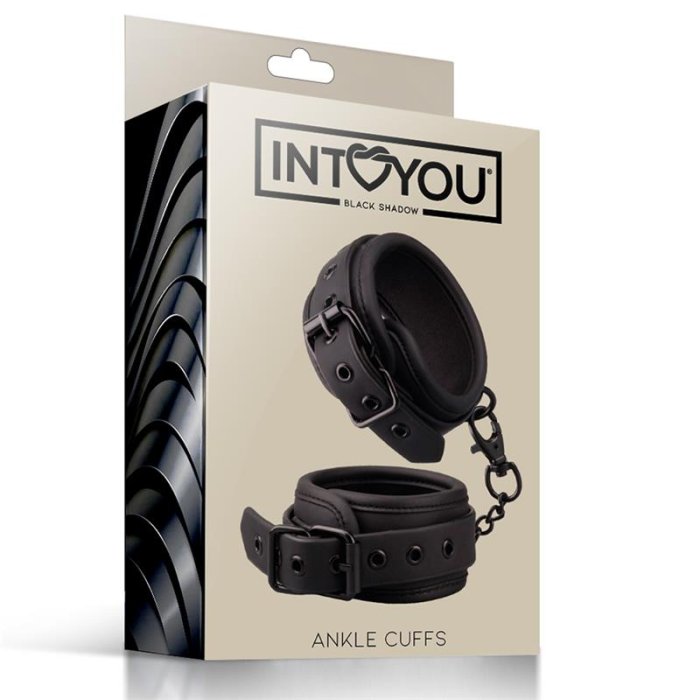 Catuse de  Picioare Intoyou "Ankle Cuffs" - Negru - vedere frontala