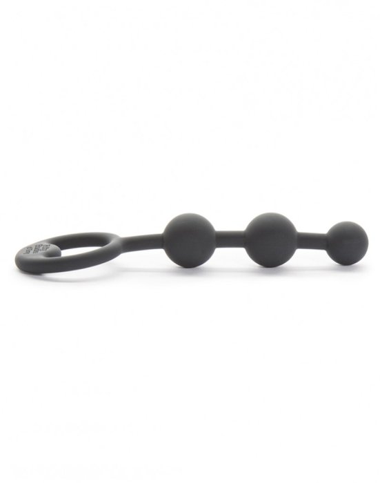 Bile Anale Fifty Shades Of Grey "Carnal Bilss" 10 cm - Negru - detaliu design