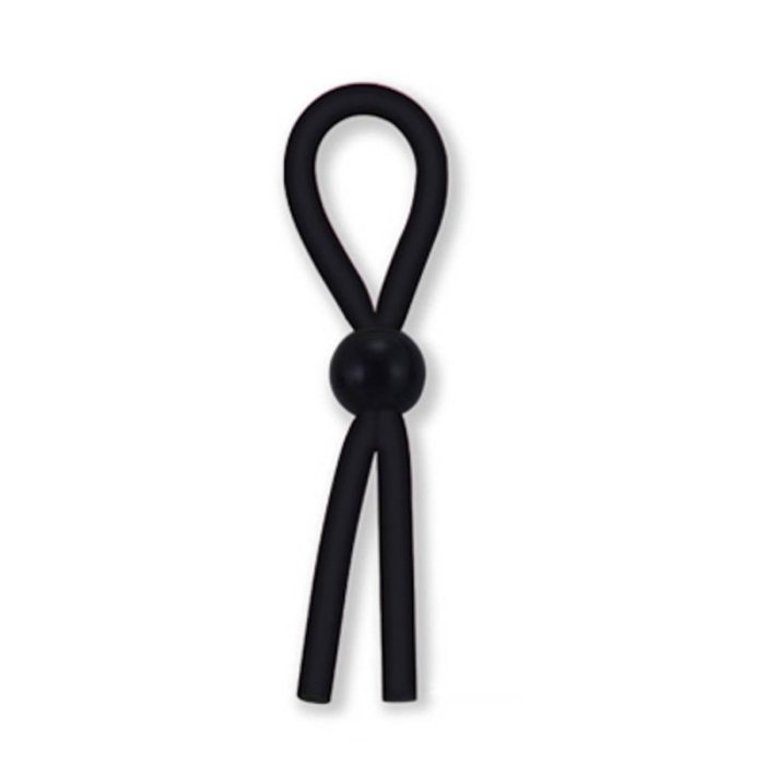 Inel reglabil pentru erectie penis - Cock Ring Black - detaliu design