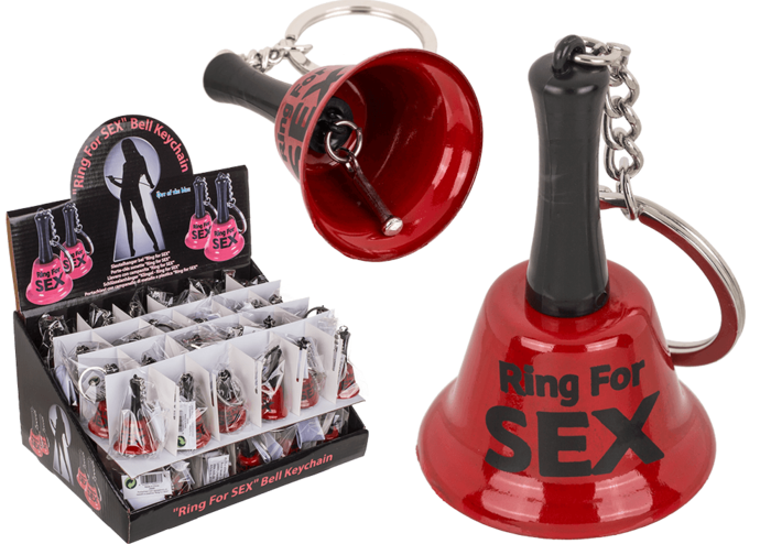 Clopotel Breloc OOTB "Ring For Sex" Rosu##