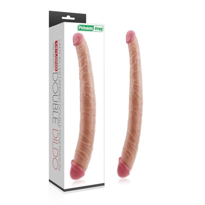 Dildo Dublu,King Size Realistic Ladykiller Tapered Double Penetration, 36 cm#