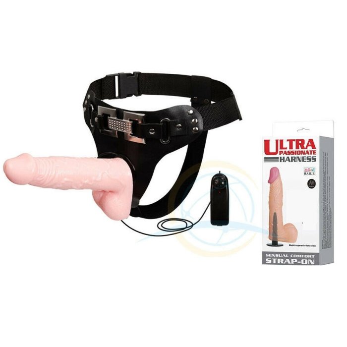 Strapon Lybaile »Ultra Passionate« Vibrator - 17 cm - Natural