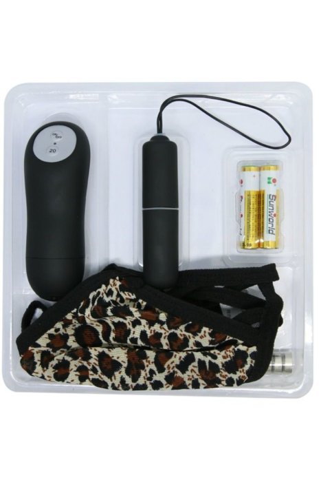 Chiloti cu Vibratii Lybaile »Wild Butterfly« S/L - Leopard - accesorii incluse