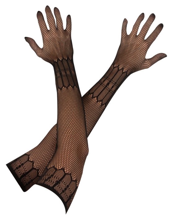 Manusi din Plasa Cotelli Collection - Negru