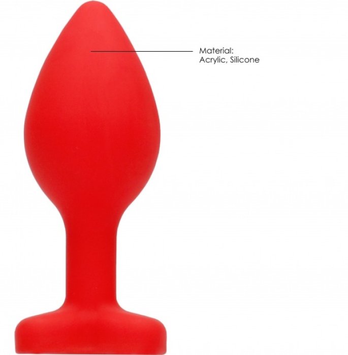 Butt Plug Anal Ouch 7,3 cm - Rosu##