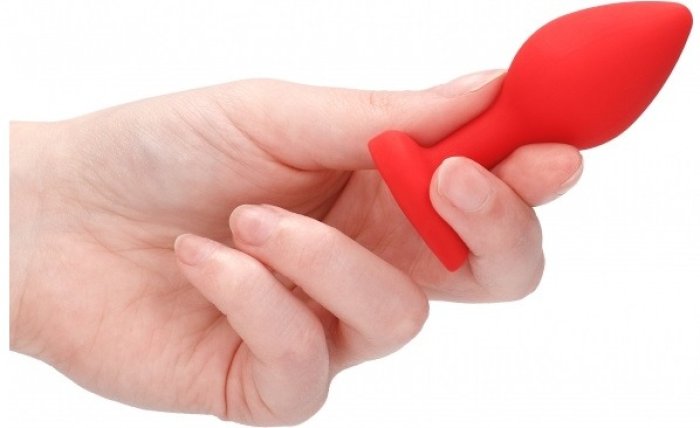 Butt Plug Anal Ouch 7,3 cm - Rosu##