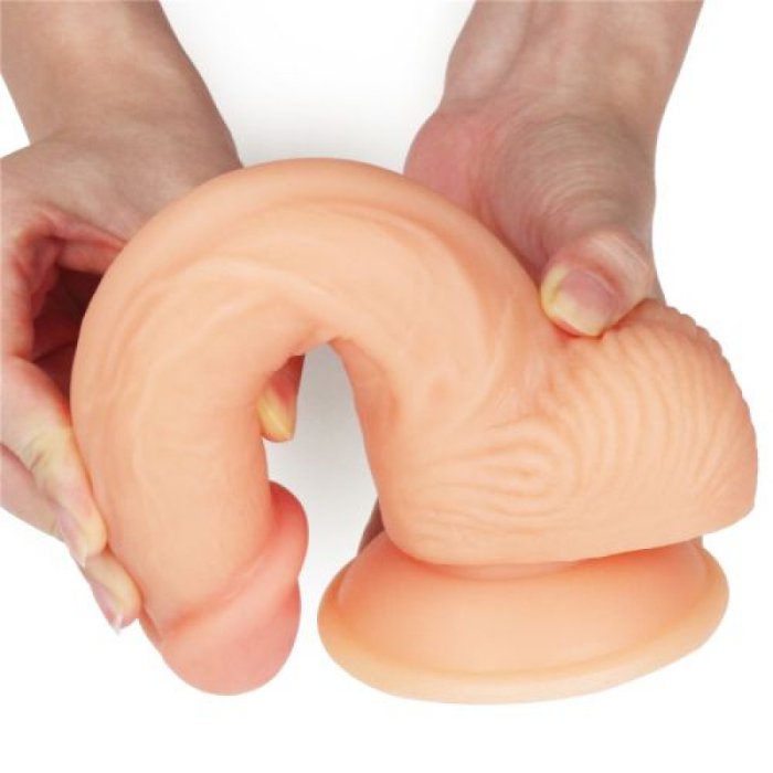 Dildo Realistic Ultra Soft Seth [ 20 cm x 4 cm ] - vedere laterala