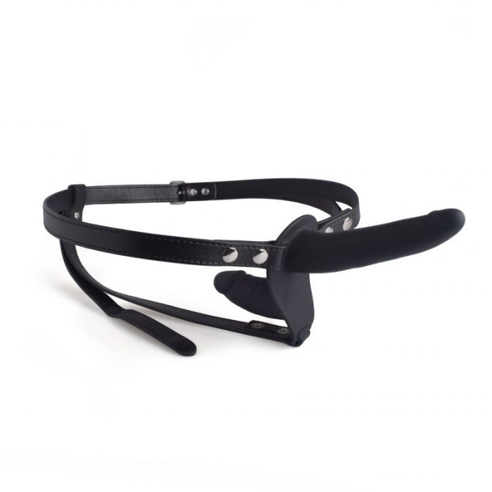 Strapon Femei Toyz4Lovers »Real Safe Double Enjoyment« 14,5 cm - Negru