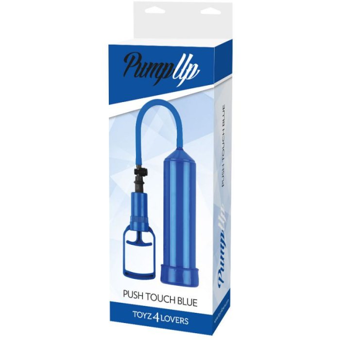 Pompa Penis Toyz4Lovers »Touch Blue« 26 cm - Albastru - vedere frontala