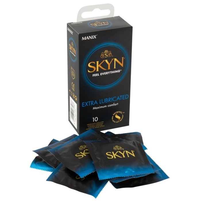 Prezervative Manix SKYN Extra 10 Buc. - culoare si material