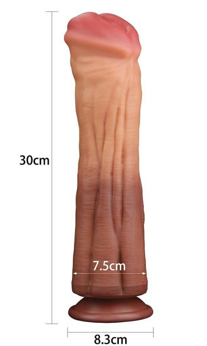 Dildo Realistic Lovetoy "Nature Cock" 30 cm - Natural - culoare si material