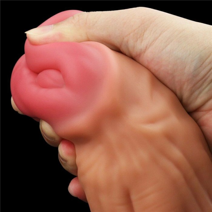Dildo Realistic Lovetoy "Nature Cock" 30 cm - Natural - detaliu finisaj