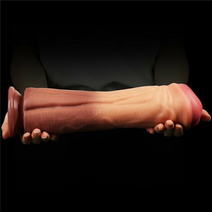 Dildo Realistic Lovetoy "Nature Cock" 30 cm - Natural - detaliu ambalaj
