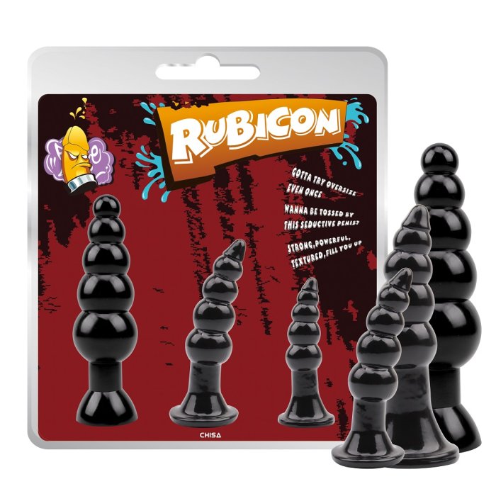 Set Plug Anal Rubicon Late Night Pleasure. 3 buc - vedere frontala