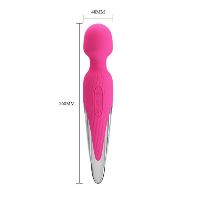 Aparat Masaj cu Incalzire Pretty Love Antony 48 grade Celsius - culoare si material