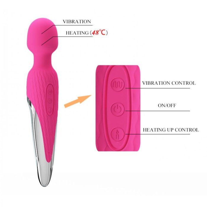 Aparat Masaj cu Incalzire Pretty Love Antony 48 grade Celsius - detaliu design