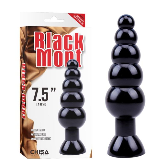 Butt Anal Chisa Novelties "Black Mont" 18,5 cm - Negru