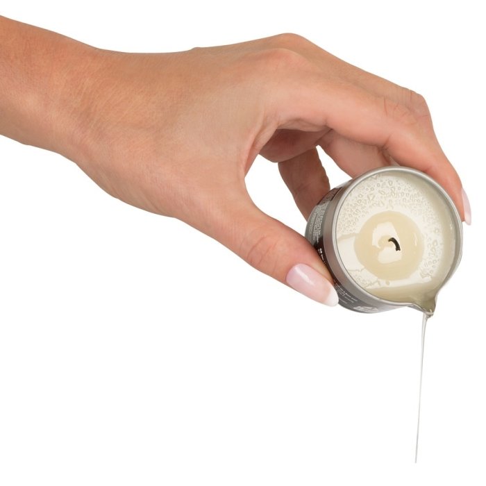 Mini lumanare de masaj si ambient Magoon, cu aroma de ulei indian, 63 g - detaliu design