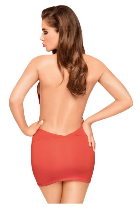 Set Rochie rosie cu bikini, Penthouse, Rosu# - detaliu design