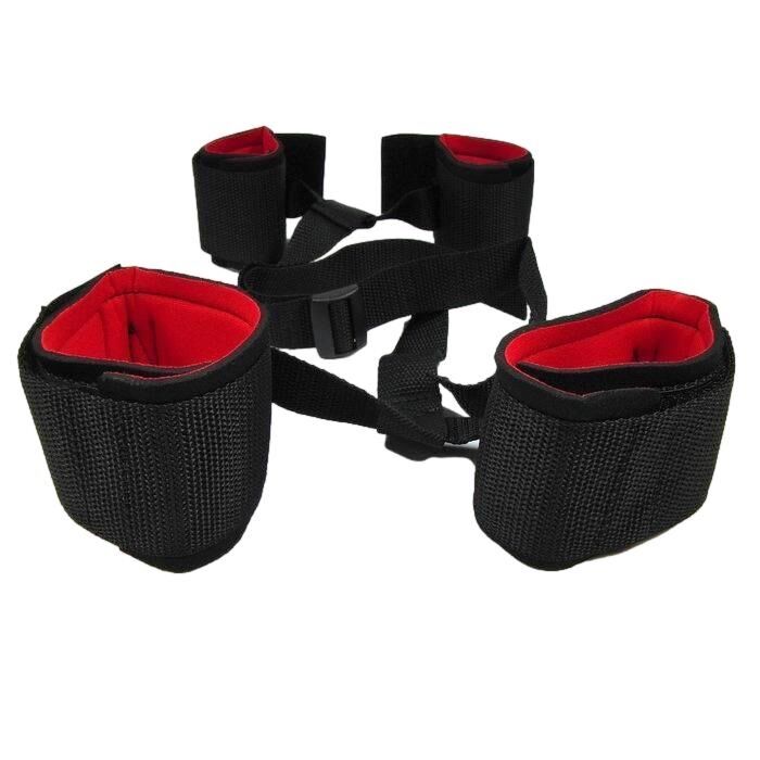 Catuse Maini si Picioare You2Toys "Wrist Ankle" - Negru - accesorii incluse