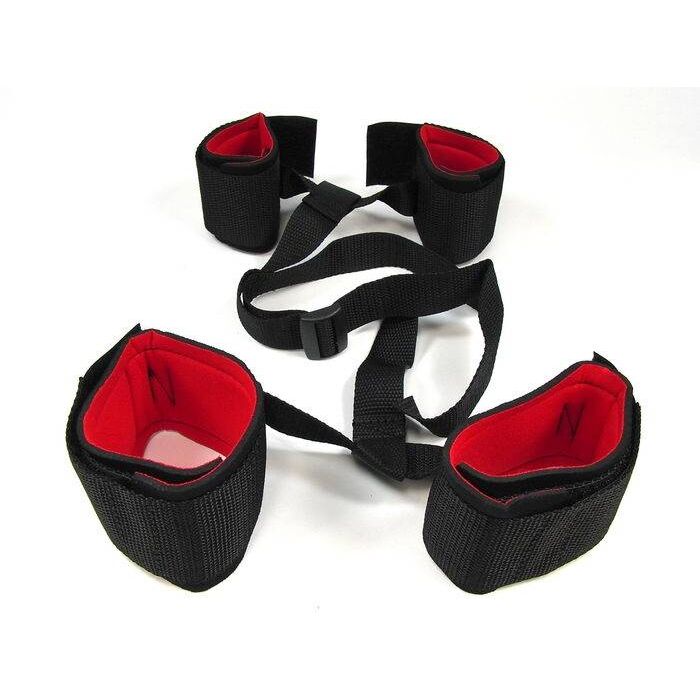 Catuse Maini si Picioare You2Toys "Wrist Ankle" - Negru - dimensiuni complete