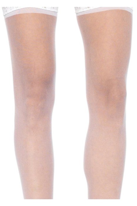 Dres Leg Avenue, Sheer Thigh Highs, model portjartier, alb, S-L# - culoare si material