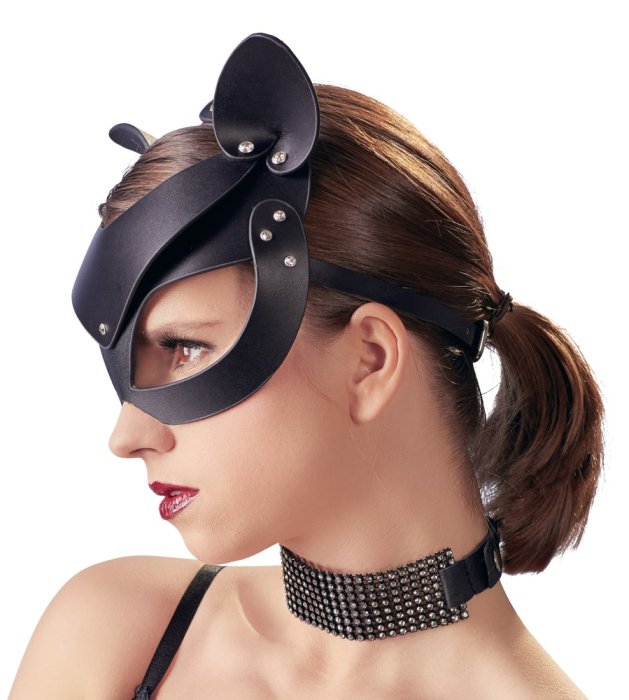 Masca Pisica Neagra, Cat Mask, Bad Kitty# - dimensiuni complete