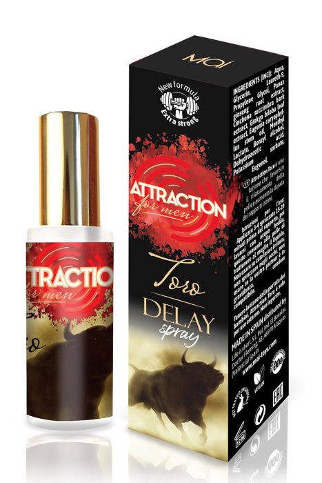 Spray Intarziere Attraction "Toro Extra Strong" 30 ml##