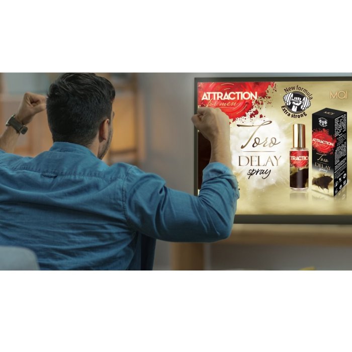 Spray Intarziere Attraction "Toro Extra Strong" 30 ml##