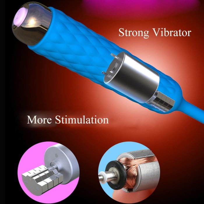 Vibrator Uretra "The Explorer" Albastru##